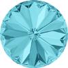 1 Stk. Swarovski Rivoli 1122 SS 47 (10mm) Light Turquoise Foiled